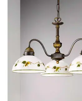 Svietidlá Kolarz 731.83.122 - Luster na reťazi NONNA 3xE27/75W/230V víno 731.83.122