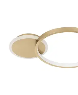 Svietidlá Eglo 900423 - LED Stmievateľné stropné svietidlo GAFARES LED/15W/230V zlatá + DO 900423