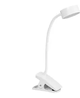 Lampy Ledvance - LED stmievateľná dotyková stolová lampa so svorkou CYLINDER LED/4,8W/5V 3000-6500K biela 4099854388552