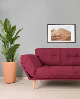 Pohovky a gauče Trojmiestna rozkladacia pohovka Nina Daybed - Dark Red GR105