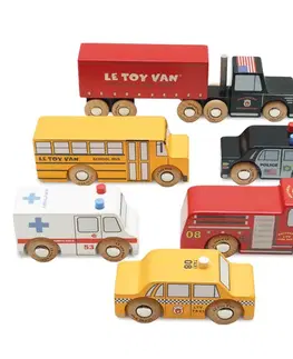 Autíčka a dopravné prostriedky LE TOY VAN Set drevených autíčok Londýn