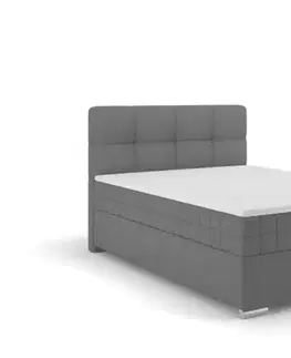 Postele Elvisia Manželská posteľ ALPINA Boxspring | 120 x 200 cm Farba: Tmavá sivá / Vinci 14