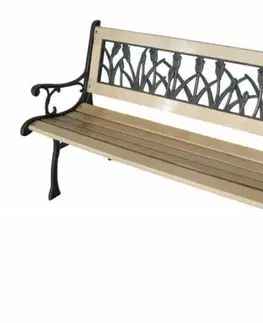 Záhradné stoličky a kreslá Kinekus Lavica záhradná, 125x53x74cm, HEDVIGA