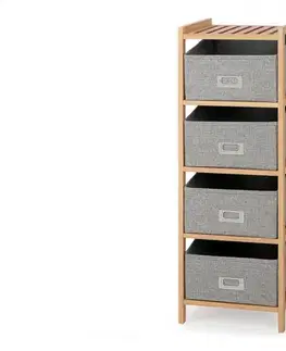 Regály Policový regál s boxami REG-10 Halmar