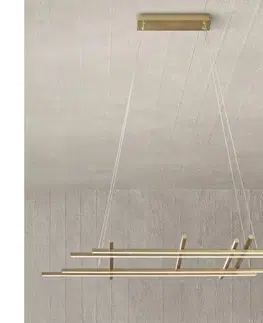 Svietidlá Ondaluce - LED Stmievateľný luster na lane MOVIDA LED/114W/230V zlatý SO.MOVIDA/ORO