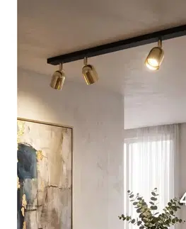 Svietidlá  LED bodové svietidlo TOP 4xGU10/10W/230V čierna/zlatá 5619