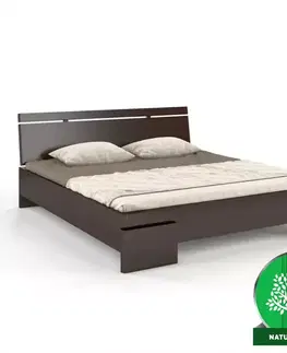 Dvojlôžkové postele Posteľ buková Skandica Sparta maxi 200X200 cm palisander