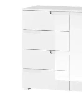 Komody Szynaka Komoda SELENE 5 |  biela