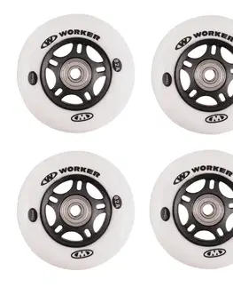 In-line kolieska In-line kolieska WORKER 72mm a ložiská ABEC-7 chrome - Set 4 ks