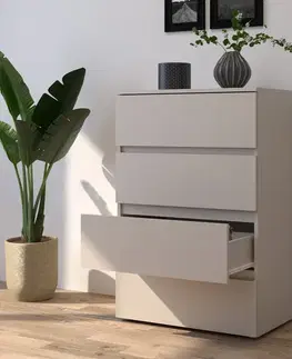 Komody KONDELA Parmad zásuvková komoda kašmír