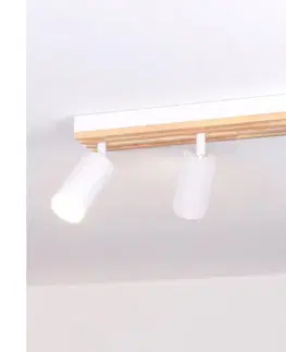 Svietidlá BRILAGI - Bodové svietidlo SELE WOOD ACOUSTIC 3xGU10/30W/230V biela/drevo WO-OEM-25CF-B03-WHT