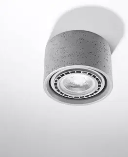 Lampy do obývačky Stropné bodové svietidlo Ellen 1 betón