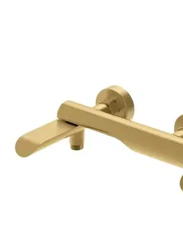 Kúpeľňové batérie Rubineta - Vaňová batéria ULTRA U-10/K NEW GOLD s príslušenstvom OLBAU1KPGD8