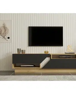 Konferenčné stolíky Televízny stolík Yapark Sapphire Oak and Anthracite