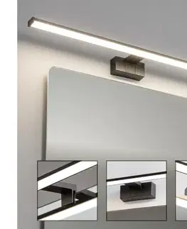 Kúpeľňové zrkadlá BRILAGI - LED osvetlenie kúpeľňového zrkadla VESTRA LED/15W/230V 80 cm IP44 čierna FG-M1-C02-800-BLK