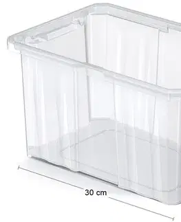 Úložné boxy NABBI NCC12 plastový úložný box 6 l priehľadná