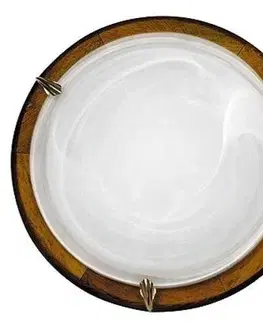 Stropná svetla Stropné svietidlo Duna plafond 30 alabastr orech 1X60W