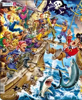 LARSEN puzzle Larsen Puzzle Puzzle Bitka Pirátov Larsen US37-ZZ