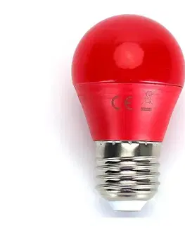 LED osvetlenie  B.V. LED Žiarovka G45 E27/4W/230V červená -  100003OGB