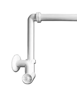 Svietidlá JIKA H8942460000001 - Umývadlový sifón CUBITO DN40 biely H8942460000001