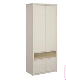 Šatňové skrine Šatníková skriňa KAROS 4D1S Tempo Kondela