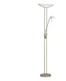 Lampy EGLO 85974 - Stmievateľná stojacia lampa BAYA 1xR7s/230W + 1xG9/33W bronz 85974