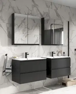 Kúpeľňový nábytok CERSANIT - SET B815 MODUO SLIM 50 ANTRACIT DSM (skrinka + umývadlo) S801-470-DSM