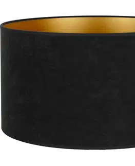 Predlžovacie káble  - Tienidlo univerzálne VELVET E27 pr. 35 cm čierna/zlatá 82610
