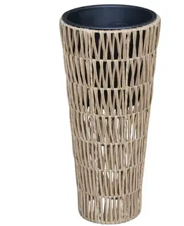 Záhrada Prútený kvetináč 28x60