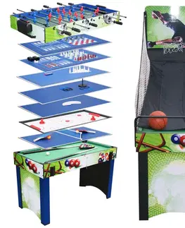 Stolné futbaly Hrací stôl 13v1 WORKER Supertable II