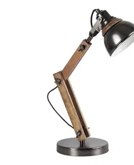 Lampy Rabalux 4199 - Stolná lampa AKSEL 1xE14/15W/230V čierna