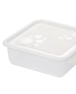 Dózy na potraviny Kinekus Dóza na potraviny plastová, objem 1,2L + veko, štvorcová
