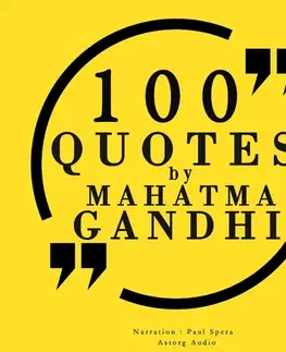 Filozofia Saga Egmont 100 Quotes by Mahatma Gandhi (EN)