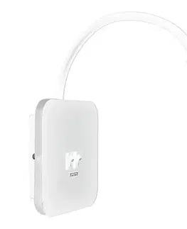 Svietidlá  LED flexibilná nástenná lampička s USB BASE LED/8W + LED/2W/230V biela ML6351