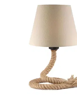 Lampy ONLI - Stolná lampa CORDA 1xE27/22W/230V 32 cm béžová 4993/L