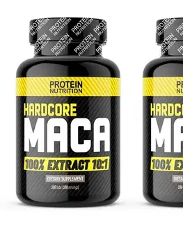 Anabolizéry a NO doplnky 1+1 Zadarmo: Hardcore Maca - Protein Nutrition 100 tbl. + 100 tbl. 