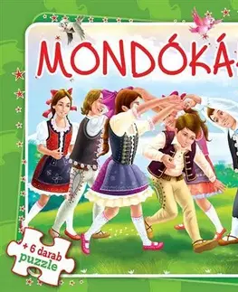 Leporelá, krabičky, puzzle knihy Mondókák + 6 darab puzzle