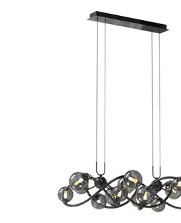 Svietidlá Wofi 7014-1405 - LED Luster na lanku NANCY 14xG9/3,5W/230V čierna/chróm 7014-1405