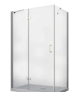 Sprchovacie kúty BESCO - Obdĺžnikový sprchovací kút VIVA 195O - Rozmer A - 120, Rozmer B - 80, Smer zatváranie - Ľavé (SX) BCVIV8012L