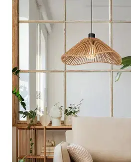 Svietidlá Eglo 44072 - Luster na lanku LAVISTER 1xE27/60W/230V hnedá 44072