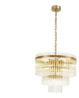 Svietidlá Viokef Lighting Luster na reťazi SABRINA 7xE14/40W/230V zlatý 4314400