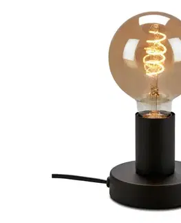 Lampy Briloner 7023-015 - Stolná lampa TEEPU 1xE27/10W/230V čierna 7023-015