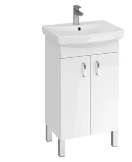 Kúpeľňové skrinky Kúpeľňová skrinka s umývadlom Claso 50 cm biela