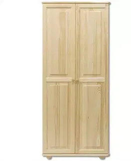 Šatníkové skrine Skriňa z borovice SF104 surová
