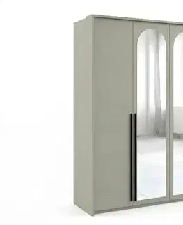 Šatníkové skrine LUKY 210 vysoká satníková skrina, eukalyptus
