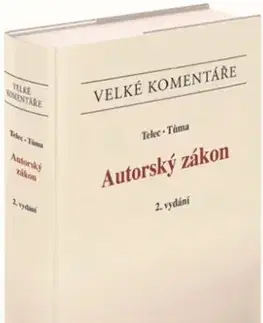 Právo ČR Autorský zákon. Komentář. (2. vydání) - Ivo Telec,Pavel Tůma
