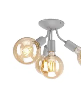 Svietidlá  Prisadený luster VIGGO 4xE27/60W/230V LM-4.122/srebrny