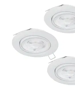 Svietidlá Eglo 901756 - SADA 3x LED Podhľadové svietidlo FAVAZZINA 1xGU10/4W/230V biela 901756