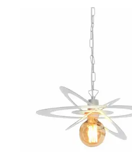 Svietidlá  Luster na reťazi STAR 1xE27/15W/230V biela W-0713/1 WT