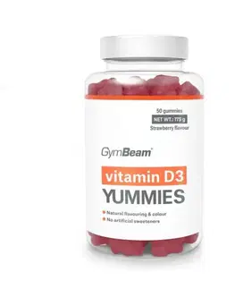 Vitamín D GymBeam Vitamín D3 Yummies jahoda